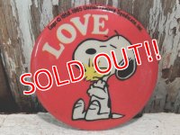 ct-140211-07 Snoopy / 70's Pinback "LOVE"