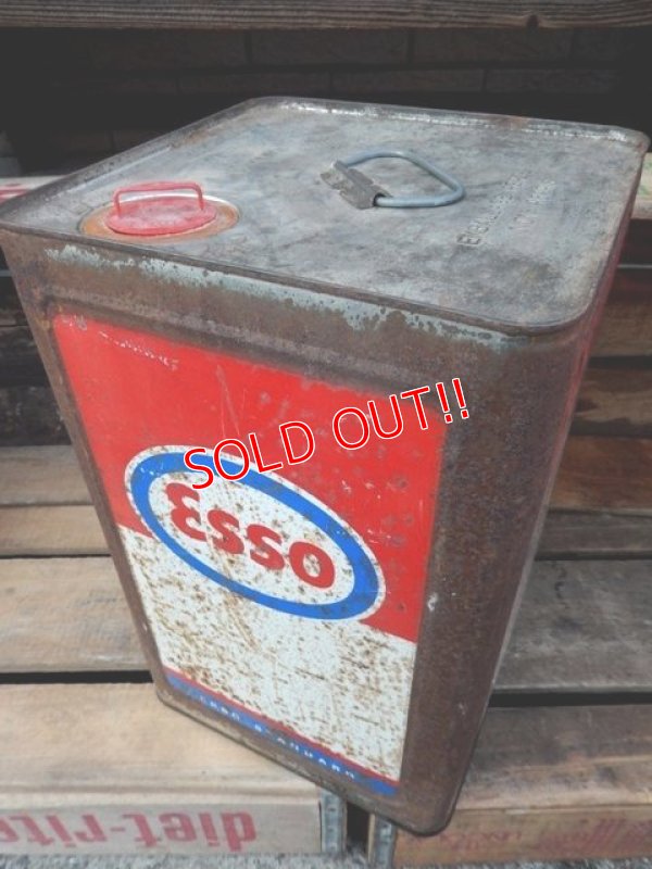 画像4: dp-140116-02 esso / 50's-60's Oil Can (France)