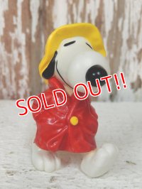 ct-140218-14 Snoopy / Schleich 80's PVC "Raincoat"