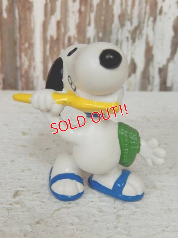 画像1: ct-140218-09 Snoopy / Schleich 80's PVC "Brushing"