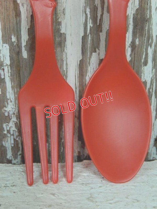 画像4: ct-140211-53 McDonald's / Fry Kid's 1986 Plastic Spoon & Fork