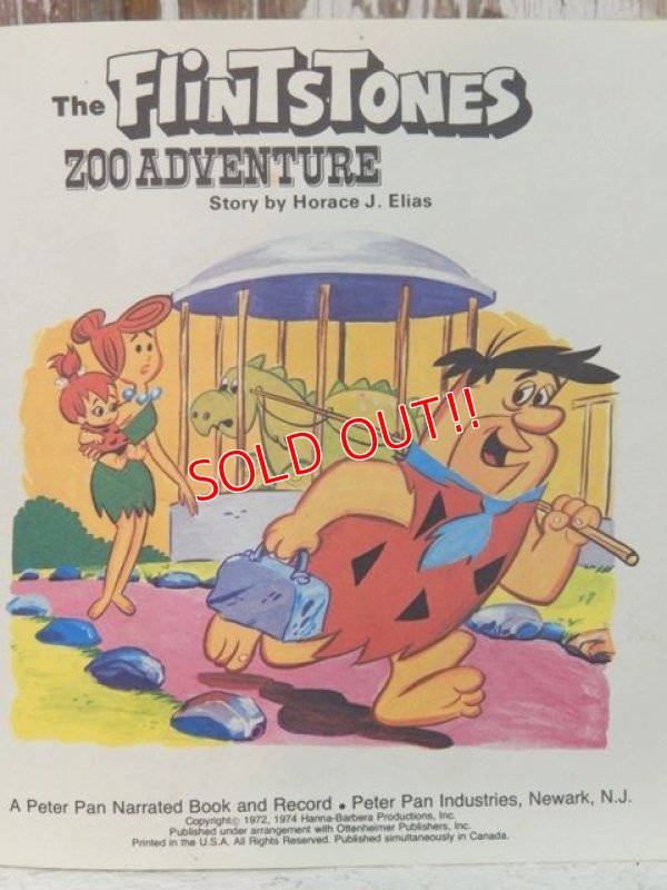 画像2: ct-120530-69 The Flintstones / 1974 Zoo Adventure Book and Record