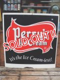 dp-140116-01 Perry's Ice Cream / Vintage W-side Plastic sign