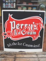 dp-140116-01 Perry's Ice Cream / Vintage W-side Plastic sign