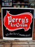 画像1: dp-140116-01 Perry's Ice Cream / Vintage W-side Plastic sign (1)