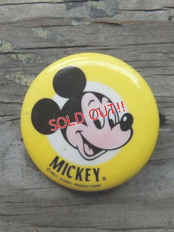 画像1: pb-140114-02 Mickey Mouse / Vintage Pinback