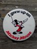 画像1: pb-140114-05 Mickey Mouse / Vintage Pinback "I grew up on" (1)