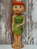 画像1: ct-140318-28 Wilma Flintstone / Knickerbocker 60's Rubber doll (1)