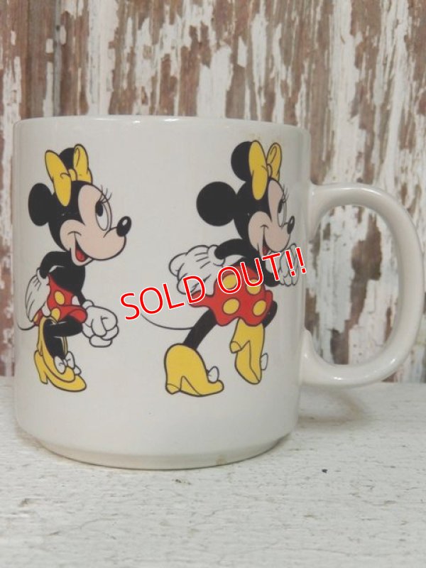 画像1: ct-140318-83 Minnie Mouse / 80's Ceramic Mug