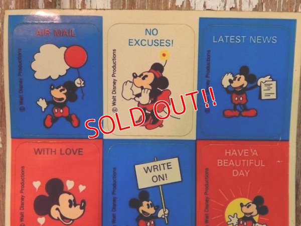 画像2: ct-140318-100 Mickey Mouse & Minnie Mouse / Vintage Sticker