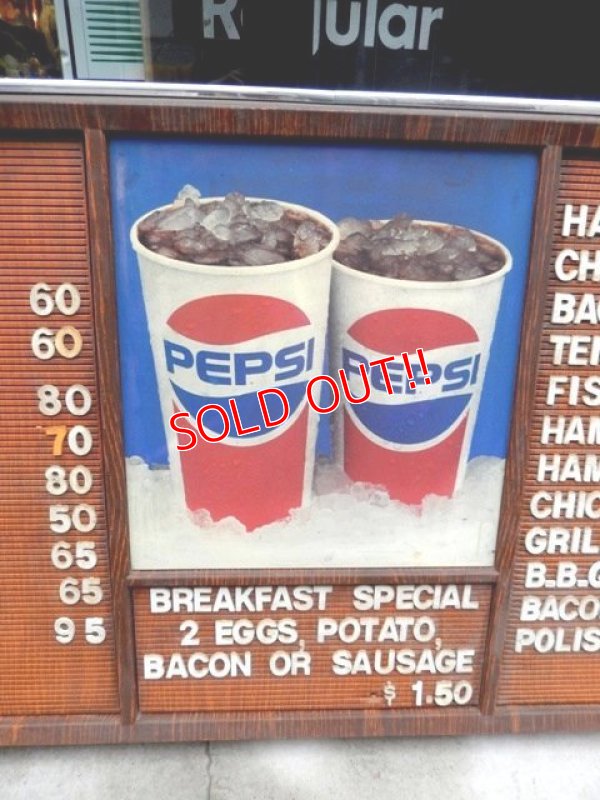 画像2: dp-140401-08 PEPSI / 80's Menu Board (L)