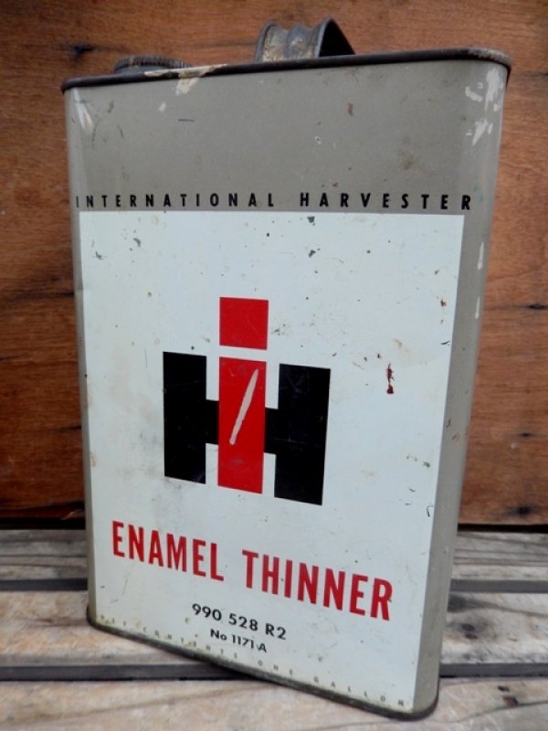画像1: dp-131201-09 International Harvester / Vintage Enamel Thinner Can