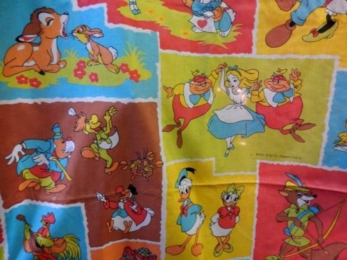 他の写真1: ct-140401-04 Disney / 70's Flat Sheet (Twin)