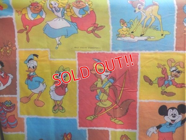 画像2: ct-140401-04 Disney / 70's Flat Sheet (Twin)