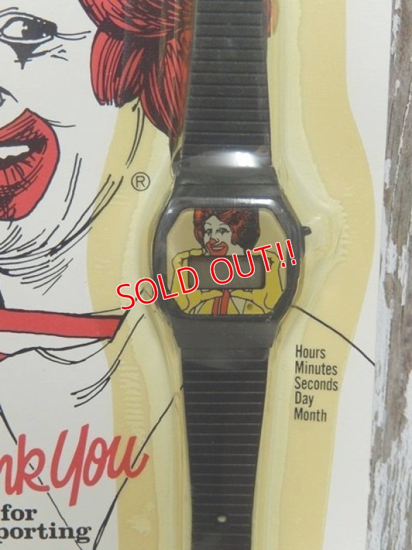 画像2: ct-140401-35 McDonald's / 80's Ronald McDonald Watch (Black)