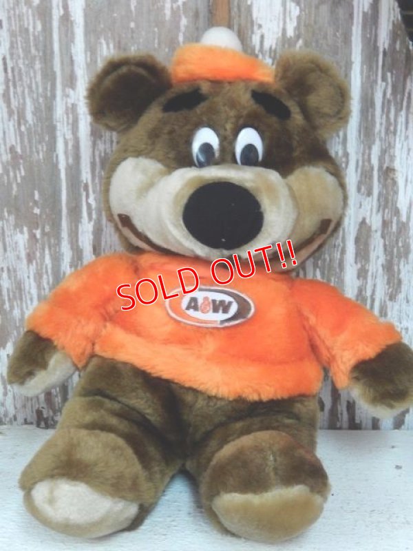 画像1: ct-140401-62 A&W / Great Root Bear 80's Plush Doll