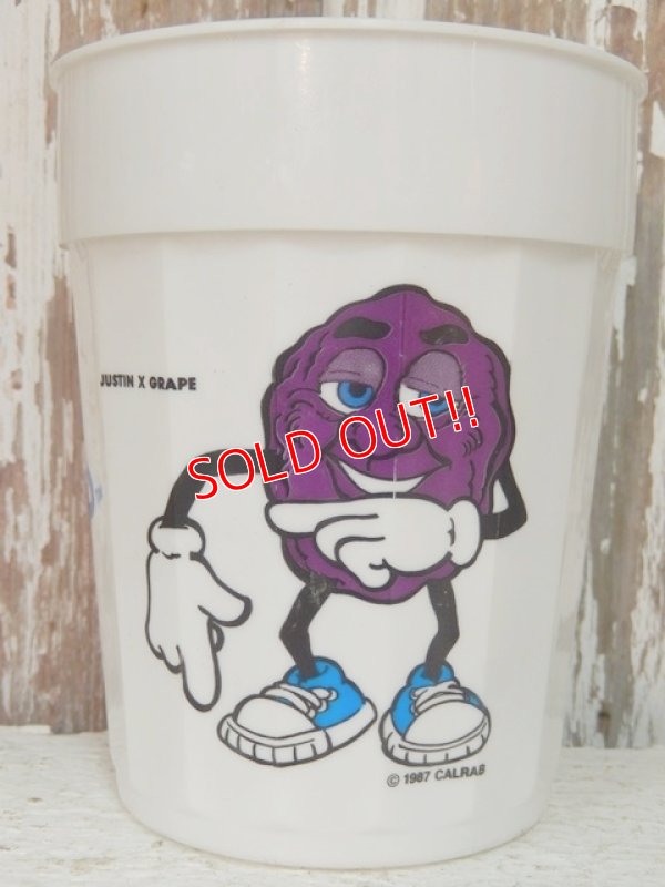 画像1: ct-140408-13 California Raisins / 1987 Plastic Cup "Justin X Grape"