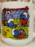 画像2: ct-140401-09 Smurf / 1990 Milk glass mug (France) (2)