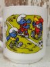 画像3: ct-140401-09 Smurf / 1990 Milk glass mug (France) (3)