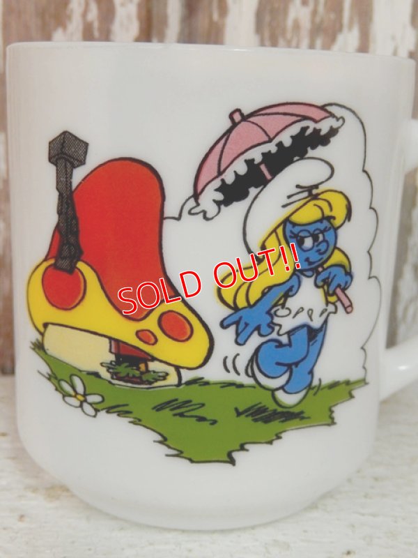 画像2: ct-140401-10 Smurf / 1984 Milk glass mug (France)