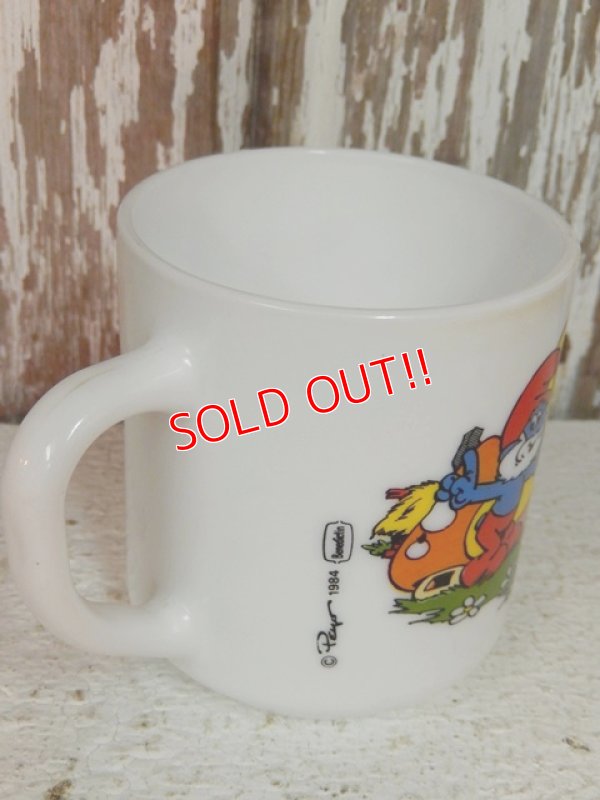 画像4: ct-140401-10 Smurf / 1984 Milk glass mug (France)