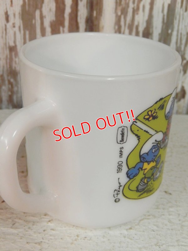 画像4: ct-140401-09 Smurf / 1990 Milk glass mug (France)