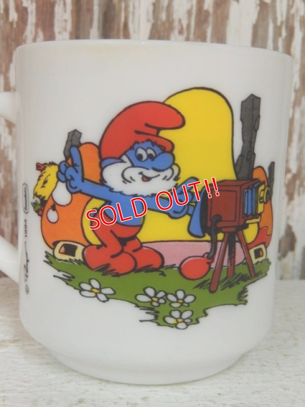 画像3: ct-140401-10 Smurf / 1984 Milk glass mug (France)