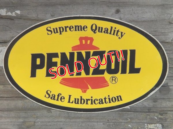 画像1: ad-140408-01 PENNZOIL / Vintage Sticker