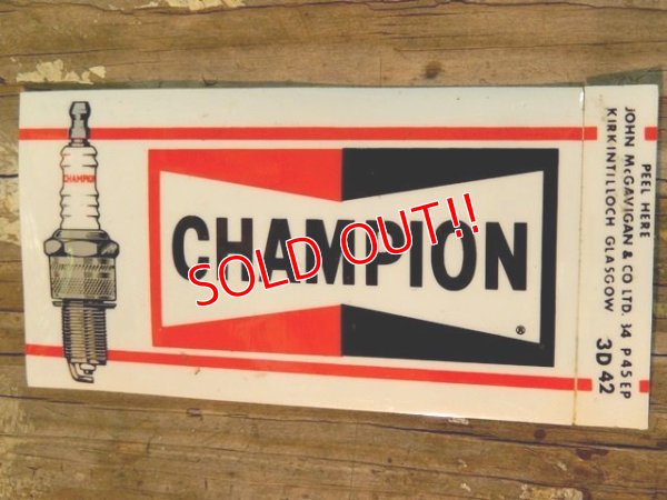画像1: ad-140408-02 CHAMPION / Spark Plug Sticker