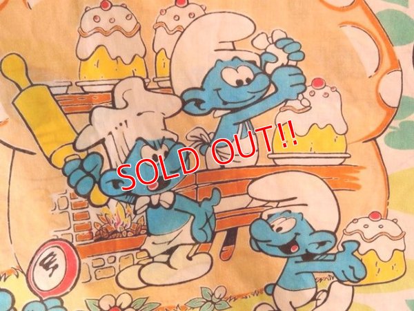 画像2: ct-140415-13 Smurf / 80's Flat Sheet (Twin)