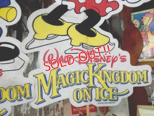 画像5: ct-140408-09 Walt Disney's / Magic Kingdom On Ice 80's Miceky & Minnie Flag