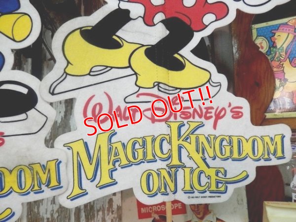 画像5: ct-140408-09 Walt Disney's / Magic Kingdom On Ice 80's Miceky & Minnie Flag