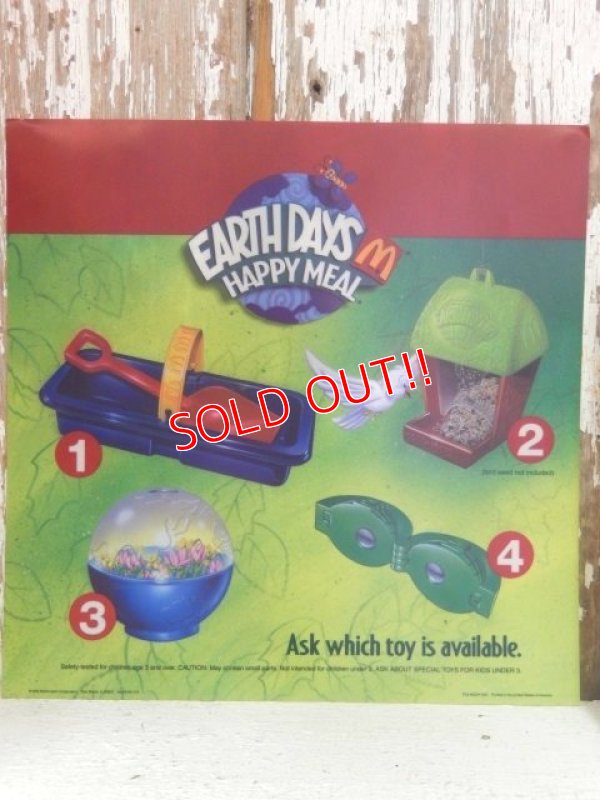 画像1: ad-813-12 McDonald's / 1993 Earth Days Happy Meal Translite