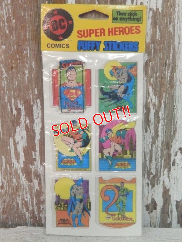 画像1: ct-140325-33 DC Comic / Super Heroes 80's Puffy Stickers (A) 
