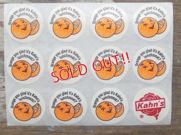 画像1: ct-140318-46 Kahn's / Sticker "Orange"