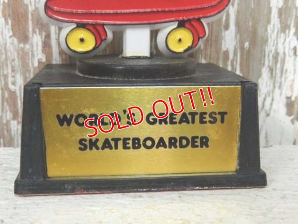 画像3: ct-140510-08 Snoopy / AVIVA 70's Trophy "World's Greatest Skateborder"