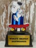 画像1: ct-140510-08 Snoopy / AVIVA 70's Trophy "World's Greatest Skateborder" (1)