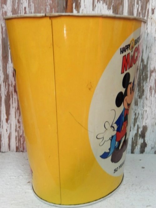 他の写真1: ct-140509-26 Mickey Mouse / 50 yeas of Magic Tin Trash Box