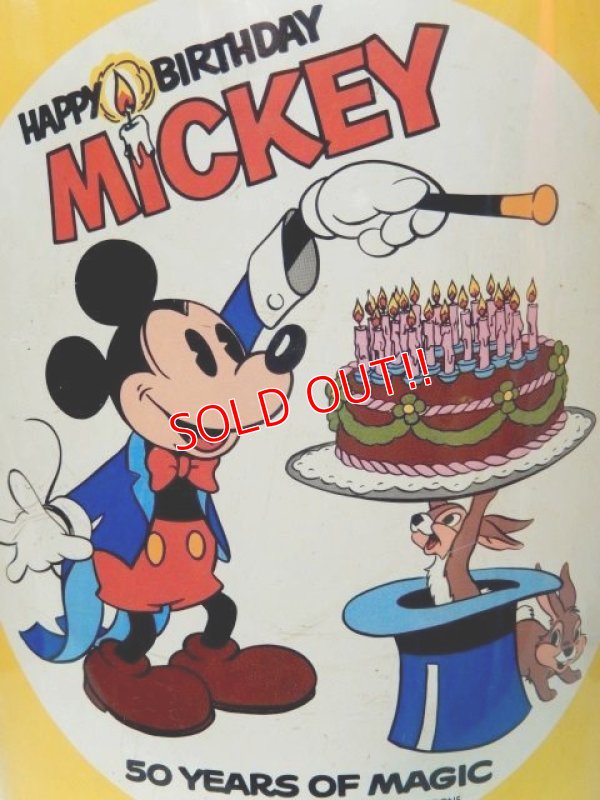 画像4: ct-140509-26 Mickey Mouse / 50 yeas of Magic Tin Trash Box
