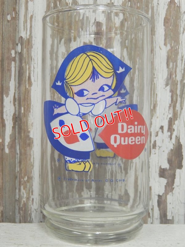 画像1: gs-140510-01 Dairy Queen / 70's "Little Miss Dairy Queen" Novelty Glass