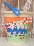 ct-140509-33 Smurf / 80's Plastic Bucket