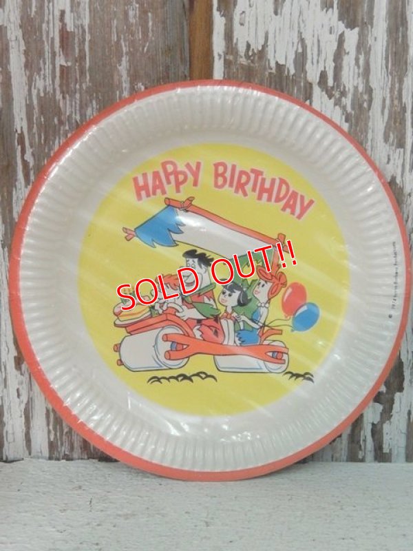 画像1: ct-140509-28 The Flintstones / 1974 Paper Plate (Dead Stock)