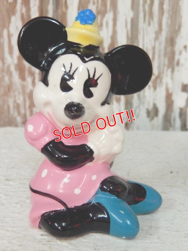 画像1: ct-140516-07 Minnie Mouse / 70's Ceramic figure