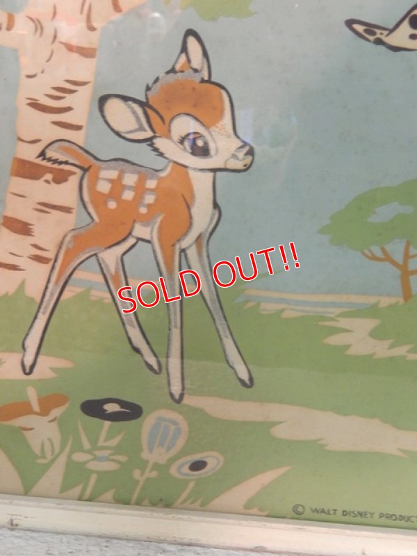 画像3: ct-140509-20 Bambi,Thumper and Flower / 60's-70's Wall Picture set