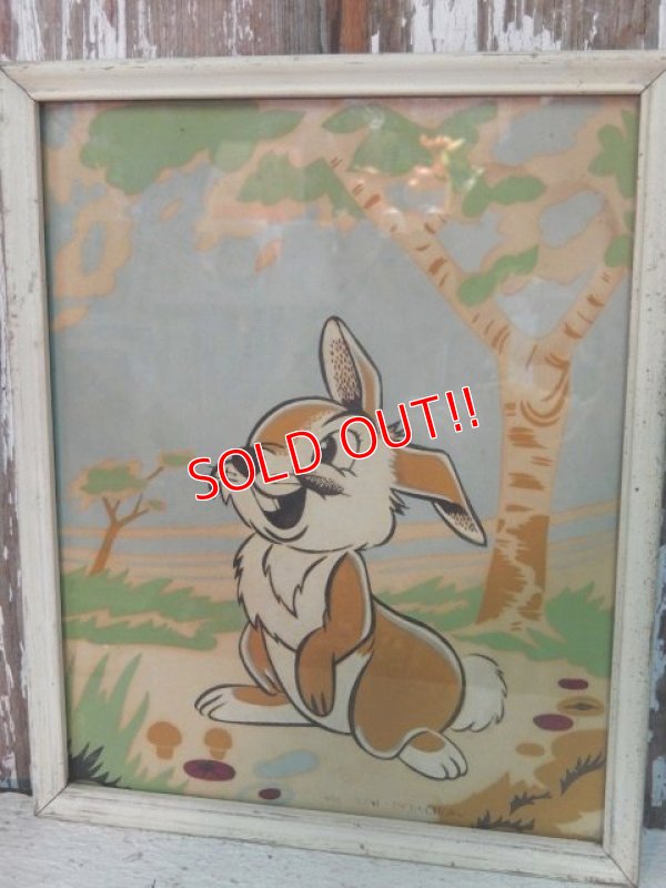 画像4: ct-140509-20 Bambi,Thumper and Flower / 60's-70's Wall Picture set