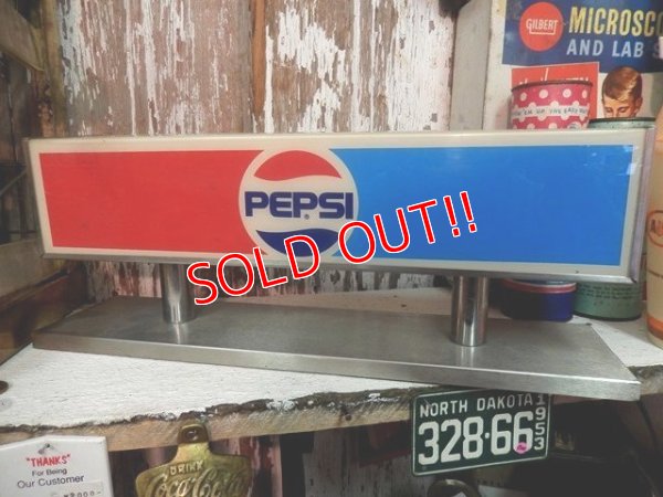 画像2: dp-140508-37 Pepsi / 80's Counter Lighted Sign