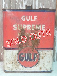 dp-140508-06 Gulf / 50'-60's Supreme Motor Oil Can