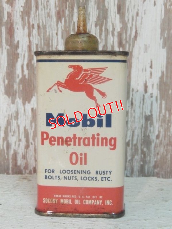 画像1: dp-140508-11 Mobil / 40's-50's Penetrating Handy Oil Can