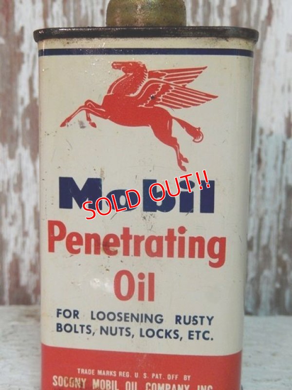 画像2: dp-140508-11 Mobil / 40's-50's Penetrating Handy Oil Can