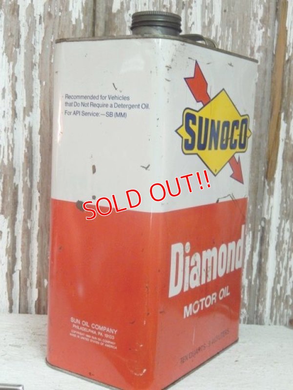 画像3: dp-140508-44 Sunoco / 60's Diamond Motor Oil Can
